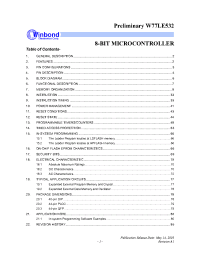 Datasheet W77LE532 manufacturer Winbond