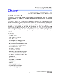 Datasheet W78C51D-24 manufacturer Winbond