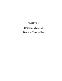 Datasheet W81281 manufacturer Winbond