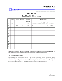 Datasheet W83176R-716 manufacturer Winbond