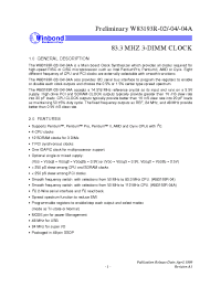 Datasheet W83193R-04 manufacturer Winbond