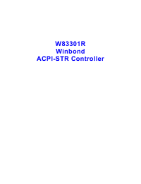 Datasheet W83301R manufacturer Winbond