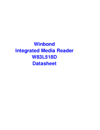 Datasheet W83L518D manufacturer Winbond
