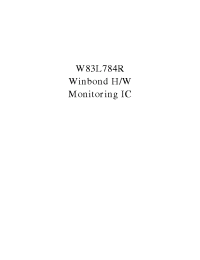 Datasheet W83L784 manufacturer Winbond