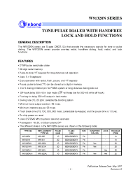 Datasheet W91321N manufacturer Winbond