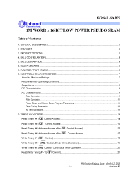 Datasheet W964L6ABN70 manufacturer Winbond