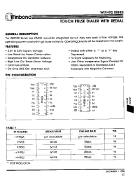 Datasheet WE9192B manufacturer Winbond