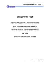 Datasheet WMS7100010S manufacturer Winbond