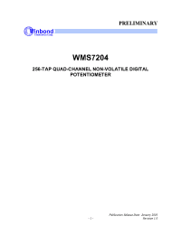 Datasheet WMS7204P-20 manufacturer Winbond