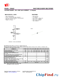 Datasheet FR102 manufacturer Wing Shing