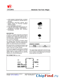 Datasheet LS1240AD1 manufacturer Wing Shing