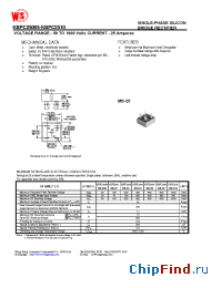 Datasheet MB252 manufacturer Wing Shing