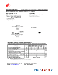 Datasheet SR160SS16 manufacturer Wing Shing