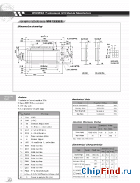 Datasheet WG12232E manufacturer Winstar