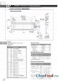 Datasheet WG24064A manufacturer Winstar