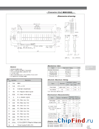 Datasheet WH1602L manufacturer Winstar