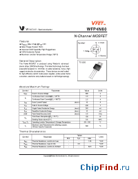 Datasheet WFP4N60 manufacturer Wisdom
