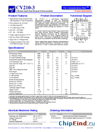 Datasheet CV210-3PCB240 manufacturer WJ