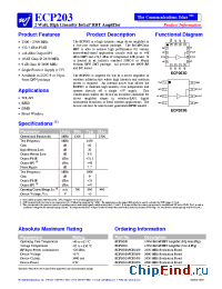 Datasheet ECP203G-PCB2650 manufacturer WJ