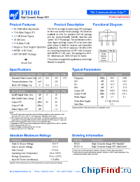Datasheet FH101-G manufacturer WJ