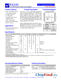 Datasheet VG111-PCB2100 manufacturer WJ