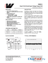 Datasheet WM2614CDT manufacturer Wolfson