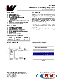 Datasheet WM2616CD manufacturer Wolfson
