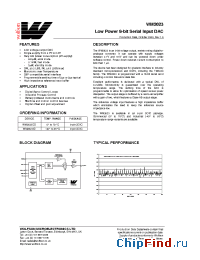 Datasheet WM2623CD manufacturer Wolfson