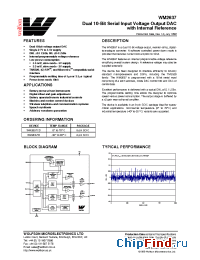 Datasheet WM2637 manufacturer Wolfson