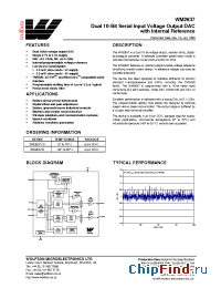 Datasheet WM2637CD производства Wolfson