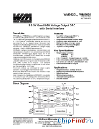 Datasheet WM5620IN manufacturer Wolfson