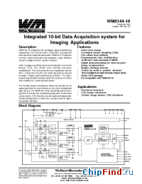 Datasheet WM8144-10 manufacturer Wolfson