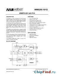 Datasheet WM8200-12 manufacturer Wolfson