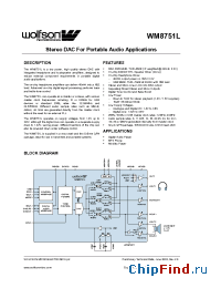 Datasheet WM8751LSEFL manufacturer Wolfson