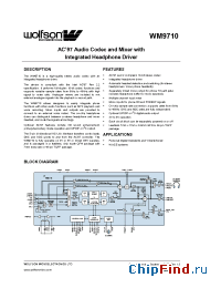 Datasheet WM9710EFT/RV manufacturer Wolfson