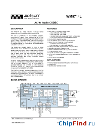 Datasheet WM9714 manufacturer Wolfson