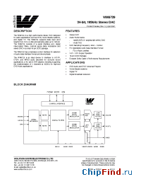 Datasheet XWM8729ED manufacturer Wolfson