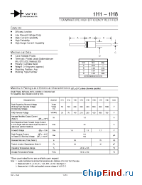 Datasheet 1H3-TB manufacturer WTE