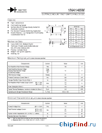 Datasheet 1N4148W manufacturer WTE