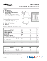Datasheet 1N4448WS-T3 manufacturer WTE