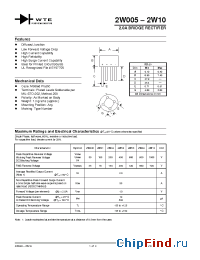 Datasheet 2W01 manufacturer WTE