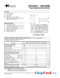 Datasheet AR25M производства WTE