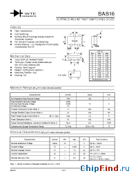 Datasheet BAS16 производства WTE