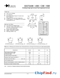 Datasheet BAT54W-T3 manufacturer WTE