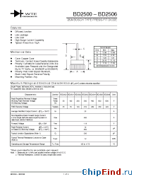 Datasheet BD2500 manufacturer WTE