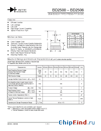 Datasheet BD2503 manufacturer WTE