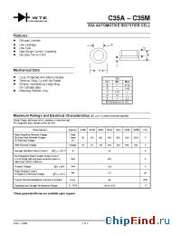 Datasheet C35D manufacturer WTE