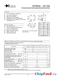 Datasheet DF02S-T3 manufacturer WTE