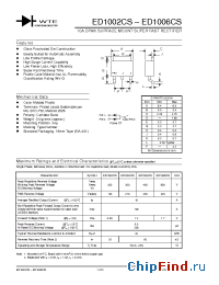 Datasheet ED1004CS-T3 manufacturer WTE