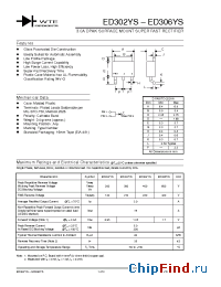 Datasheet ED302YS-T3 manufacturer WTE